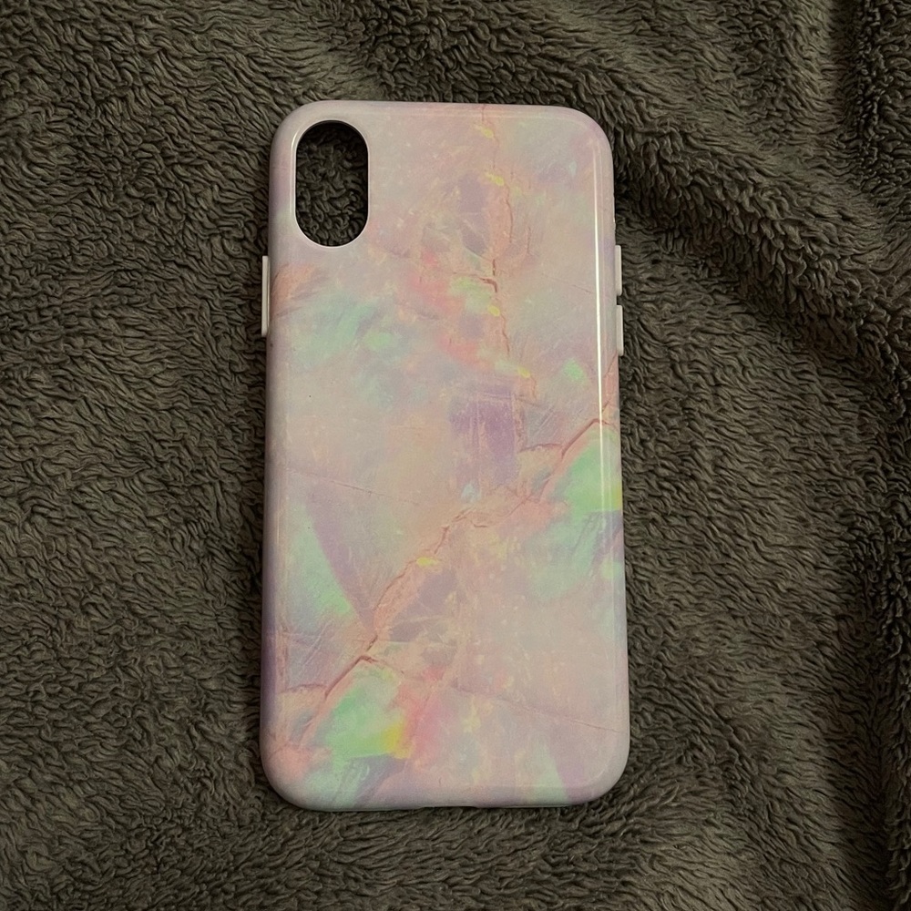 Velvet Caviar iPhone X purple marble case
